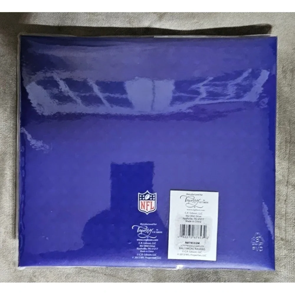 NFL Baltimore Ravens Scrapbook Complete Kit 8x8 12 Pages C.R. Gibson New